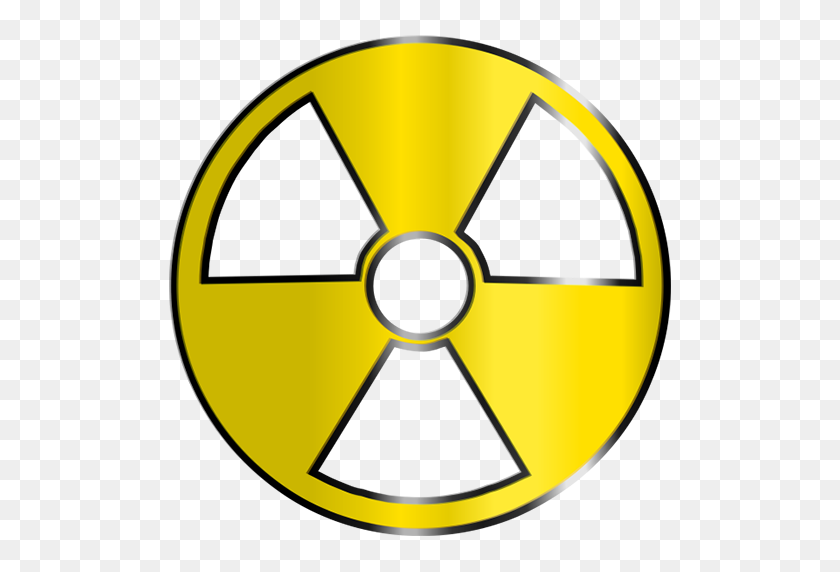 512x512 Médico Símbolo Radiactivo Imagen Prediseñada - Símbolo Nuclear Png