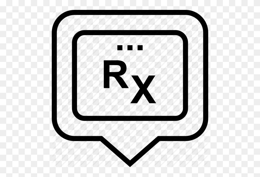 512x512 Medicamentos, Gráfico De Medicamentos, Prescripción, Rx, Rx Icono De Medicamentos - Imágenes Prediseñadas De Almohadilla De Prescripción