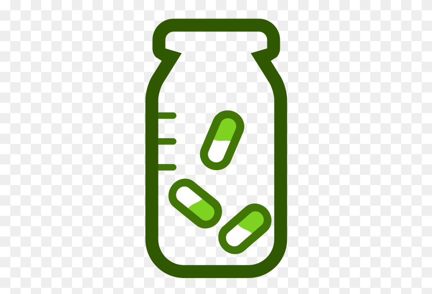 512x512 Бутылочка С Лекарством, Лекарство, Значок Аптечки С Png И Вектором - Медицинский Логотип Клипарт