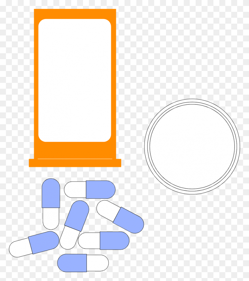 958x1094 Medicine Free Stock Photo Illustration Of A Pill Bottle - Pill Bottle PNG