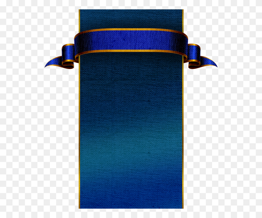 640x640 Medieval Blue Banner, Blue Banner, Element, Golden Decoration Png - Medieval Banner PNG