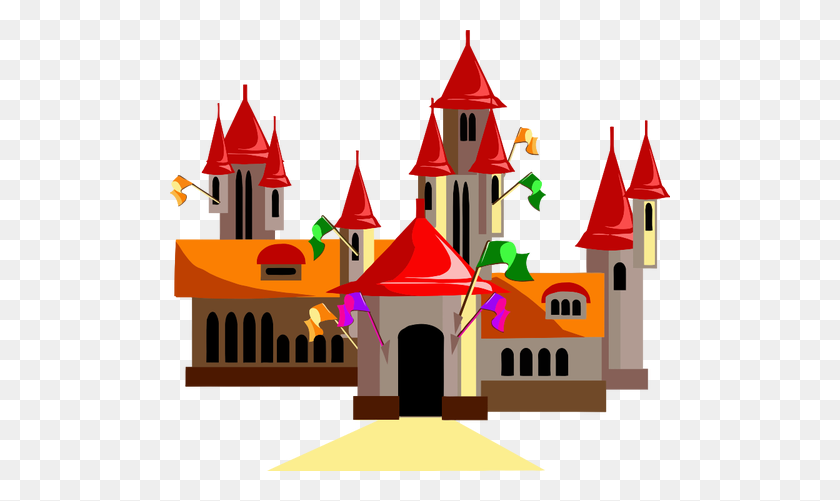500x441 Medieval Building - Medieval Knight Clipart
