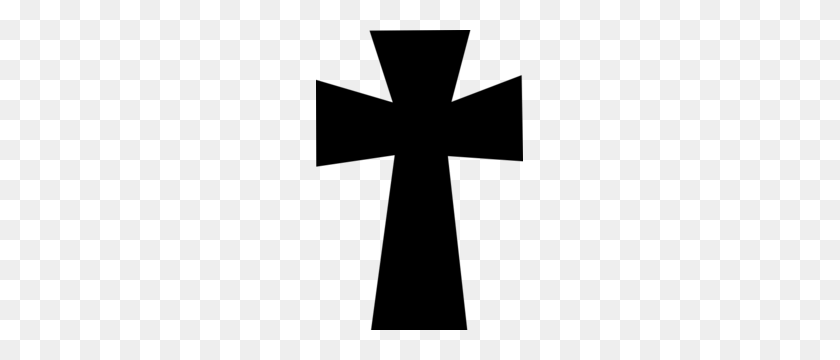 207x300 Средневековый Крест Черный Картинки - Крест Клипарт Черный И Белый