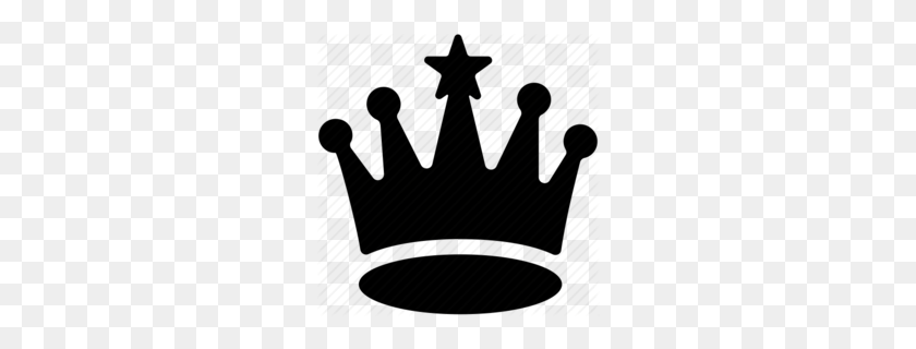 260x260 Medieval King Crown Clipart - King Clipart Black And White
