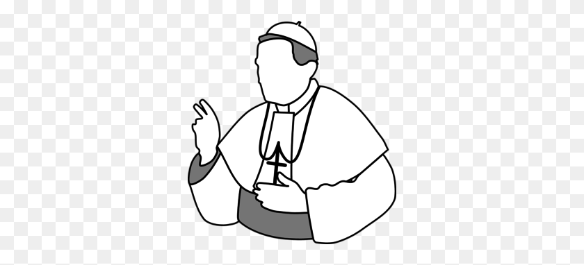 300x322 Medieval Pope Clipart - Medieval Times Clipart
