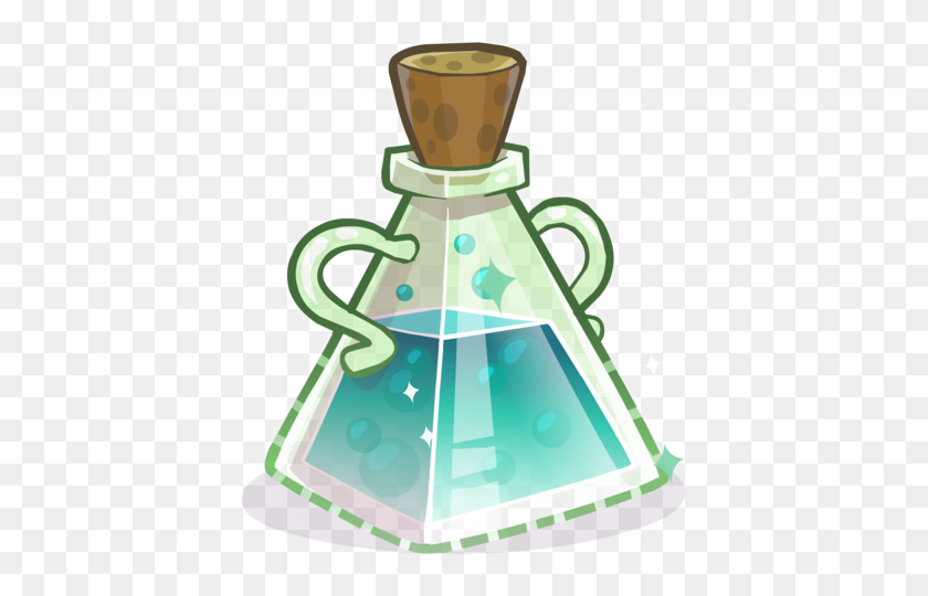 409x480 Medieval Potions The Vanishing Bottles - Potions PNG