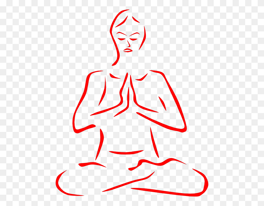 486x596 Meditación - Mindfulness Clipart