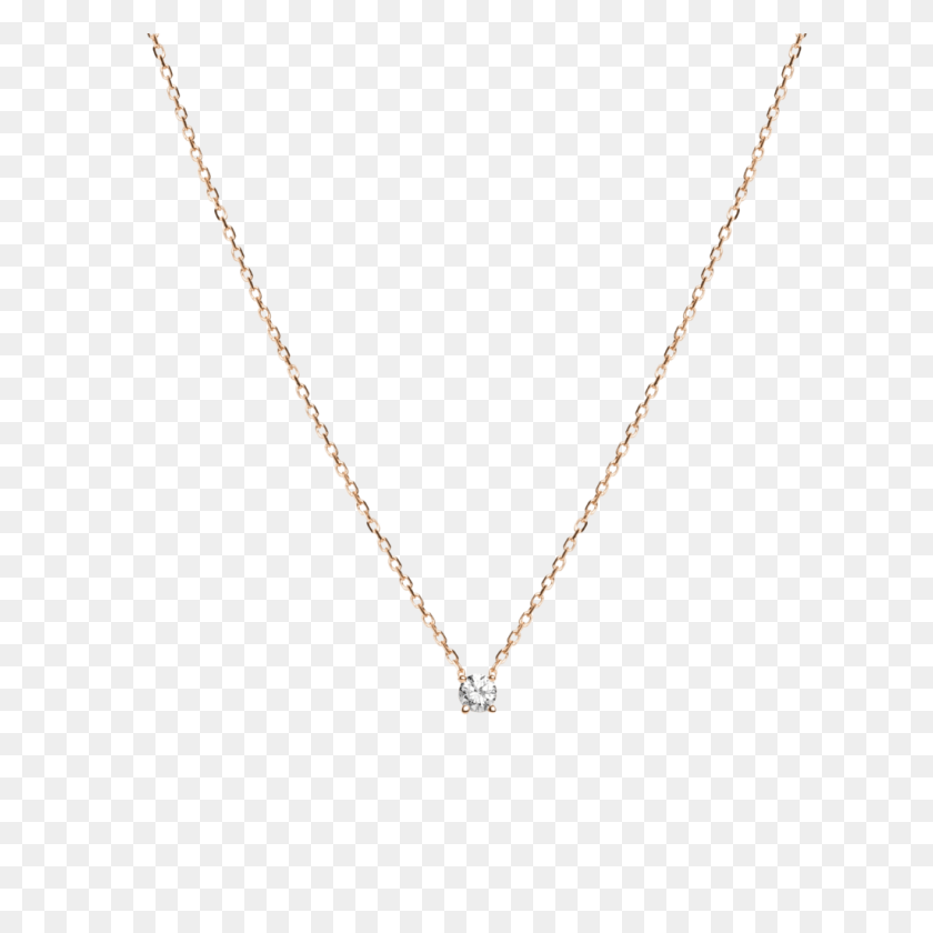 1024x1024 Medium Diamond Pendant Necklace Aurate New York - Diamond Chain PNG
