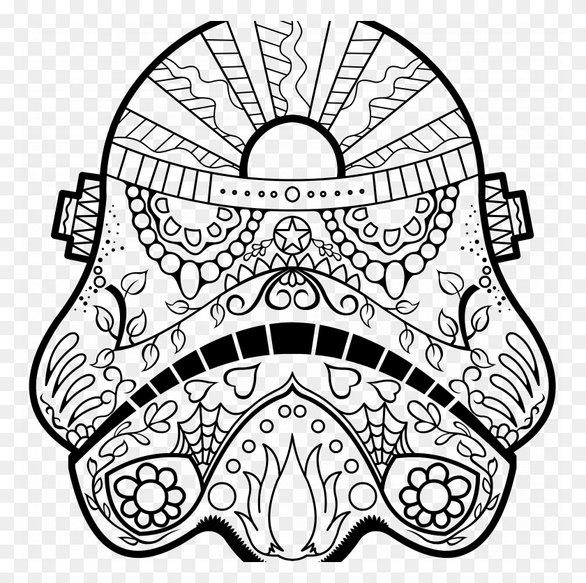 775x775 Medquit The Truth About Day Of Dead Coloring Pages For Adults - Sugar Skull Clipart Black And White