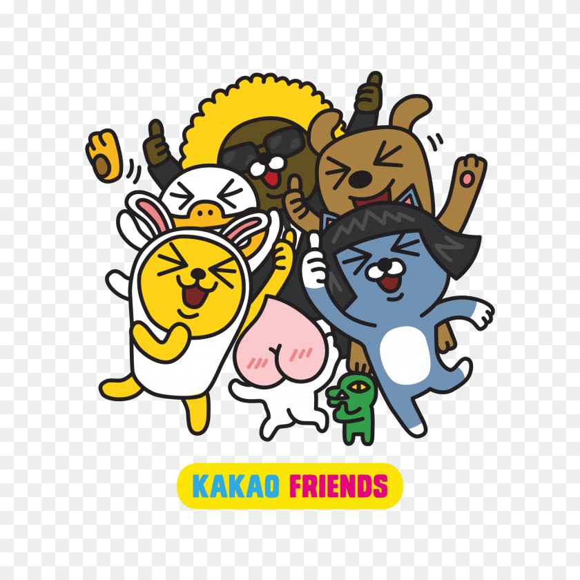 1417x1417 Meet Kakao Friends On Kakaotalk! Press Bits - Friends Tv Show Clipart