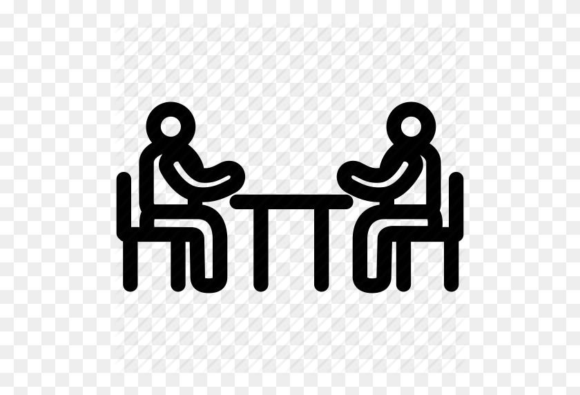 512x512 Meeting, People, Sitting, Table, Talking Icon - People Sitting At Table PNG