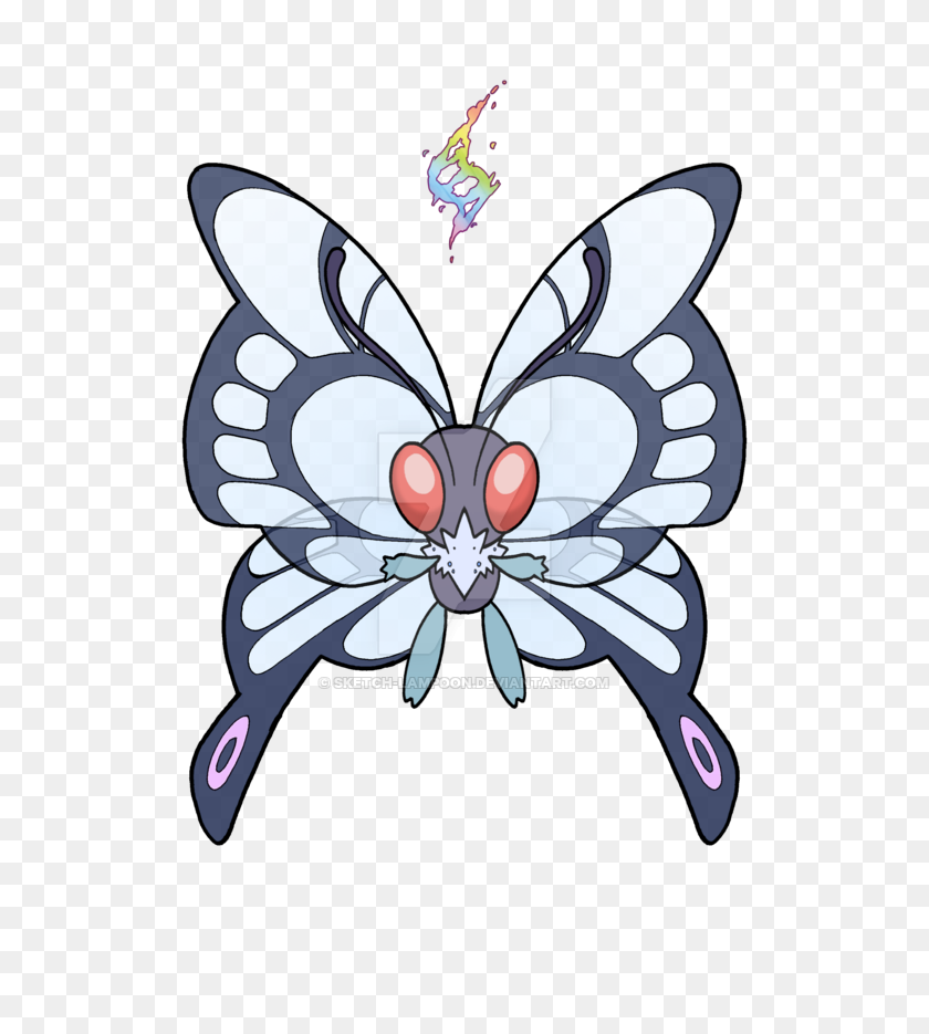 600x875 Mega Butterfree - Butterfree PNG