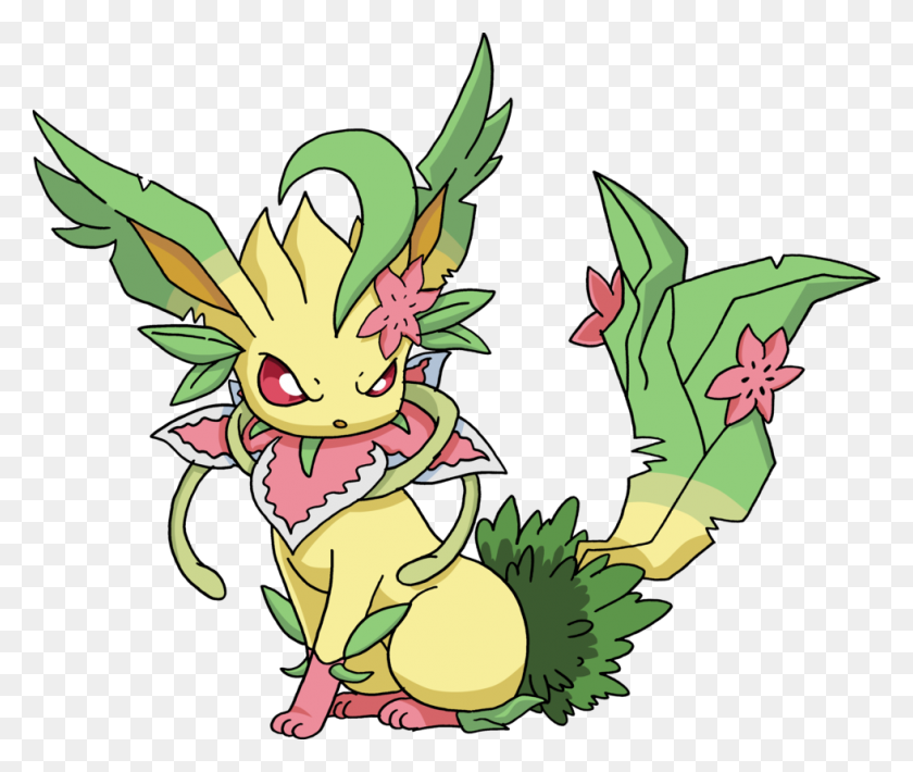 979x817 Mega Leafeon Verdant Pokemon Pokemon Fake - Leafeon PNG