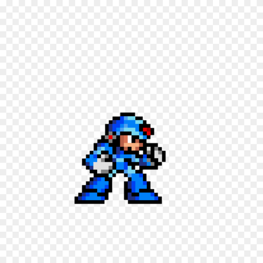 894x894 Mega Man Xtreme X Sprite Bit Version - Megaman Sprite PNG