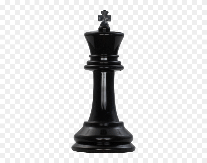 600x600 Megachess Дюймов Темный Пластиковый Король Гигантская Шахматная Фигура В Lawngames - Шахматные Фигуры Png