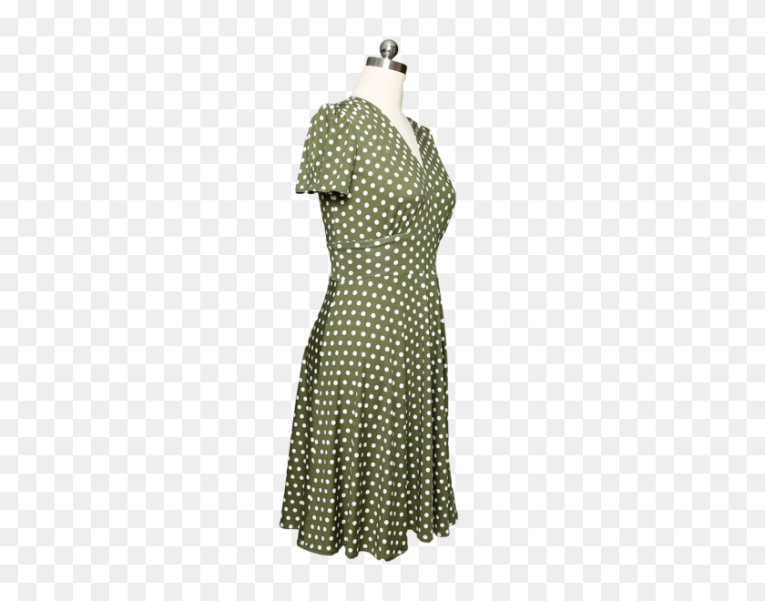 600x600 Megan Dress - Polka Dots PNG
