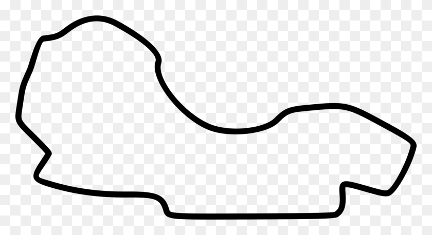 1468x750 Melbourne Grand Prix Circuit Australian Grand Prix Fia - Track Clipart Black And White