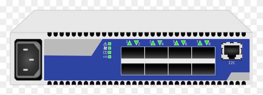 2400x748 Mellanox Ports Infiniband Conmutador De Iconos Png - Conmutador Png