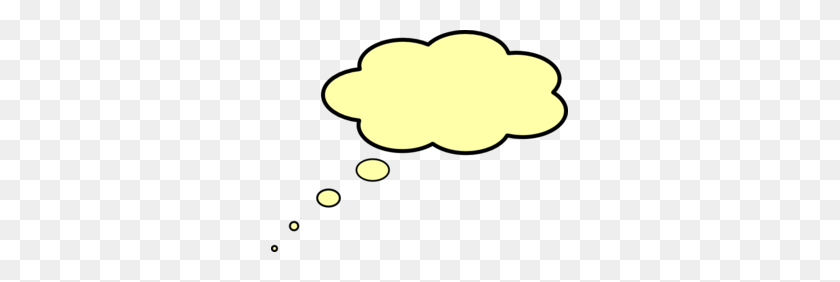 297x222 Mellow Yellow Thinking Cloud Clip Art - Thinking Cloud Clipart