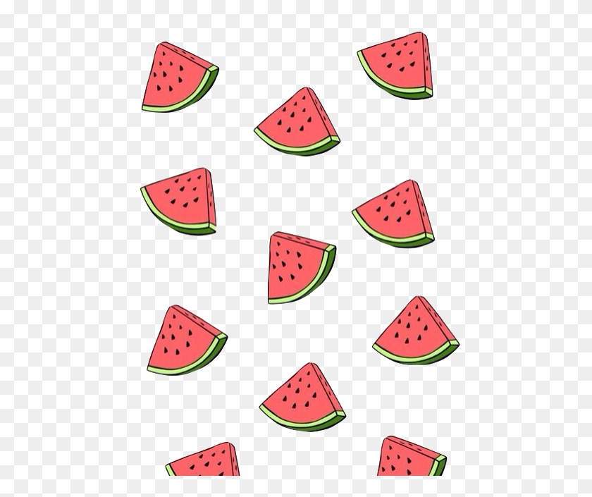 500x645 Melon Clipart Transparent Food - Watermelon Clipart Transparent