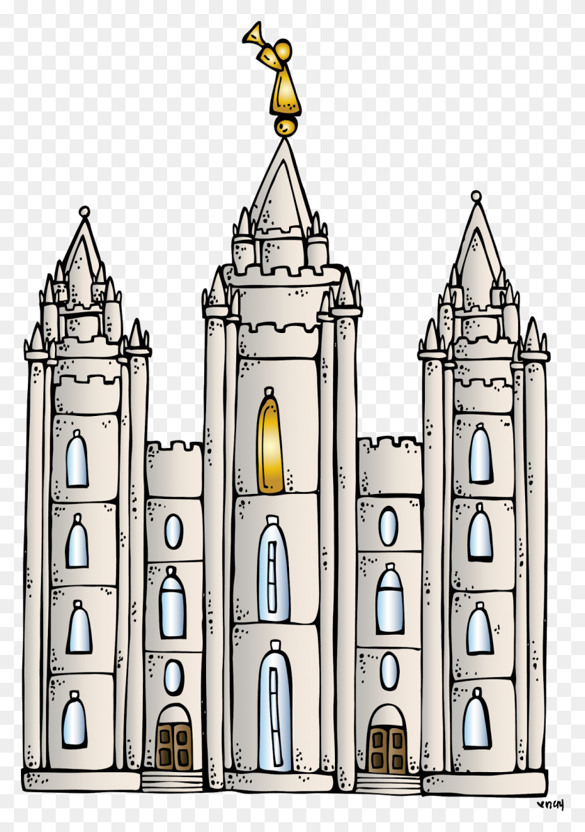 1100x1600 Melonheadz Lds Illustrating - Salt Lake Temple Clipart