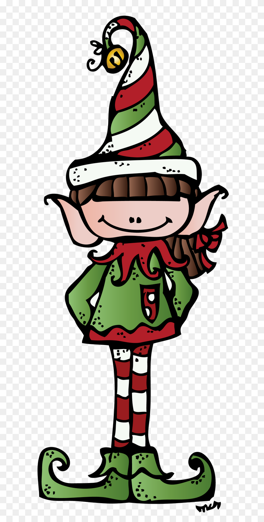 616x1600 Melonheadz Simple Crafts Clip Art, Elves And Canvases - Christmas Holiday Clip Art