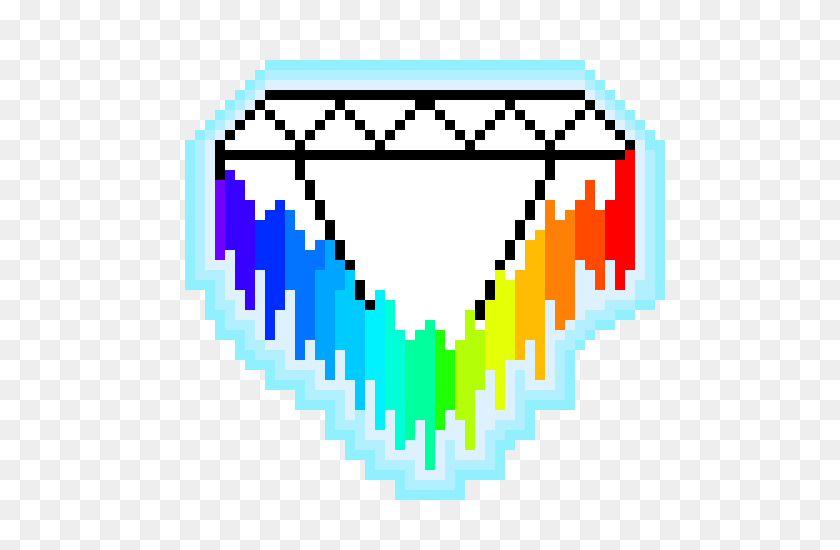 570x490 Melting Diamond Pixel Art Maker - Melting PNG
