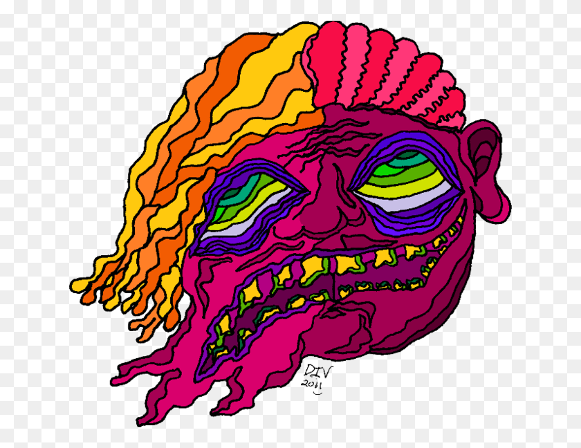 640x588 Melting Face From Jesivis - Melting PNG