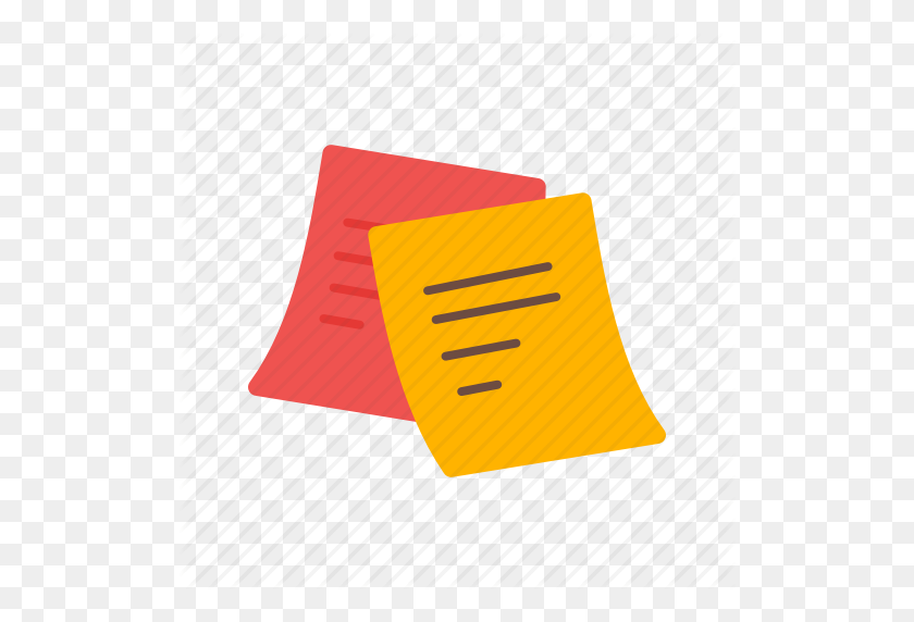 512x512 Memo, Note, Notes, Paper, Post, Sticky, Yellow Icon - Note Paper PNG