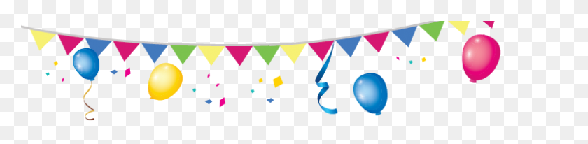 800x150 Memphis Jewish Community Center Birthday Parties - Party Banner PNG