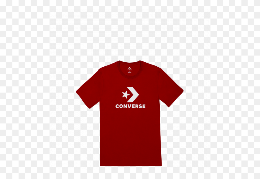 520x520 Hombres Converse Star Chevron Camiseta De Manga Corta Esmalte Rojo - Logotipo De Converse Png