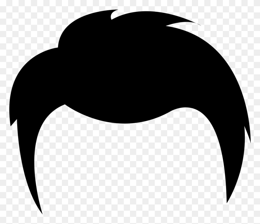 980x834 Men Hair Icon, Men Cartoon Hairstyles With Beards And Mustache - Mens Hair PNG