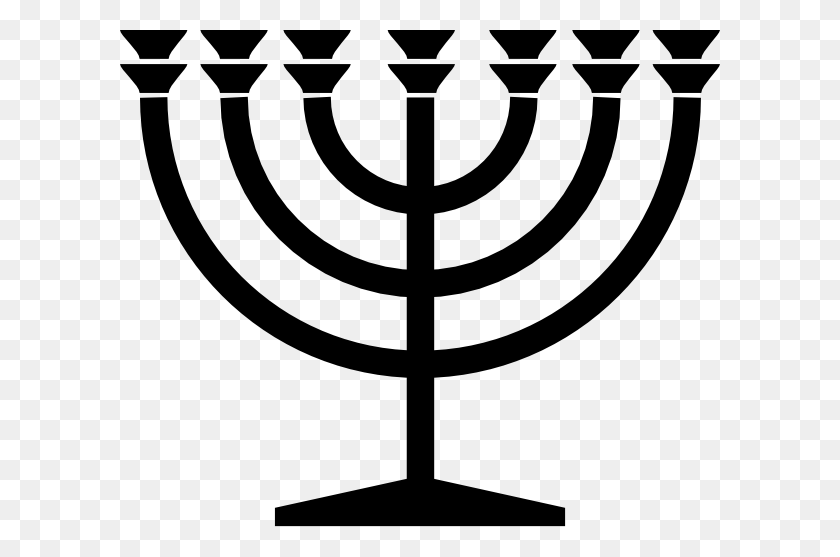 600x497 Menorah Jewish Symbolism Judaism Clip Art - Judaism Clipart