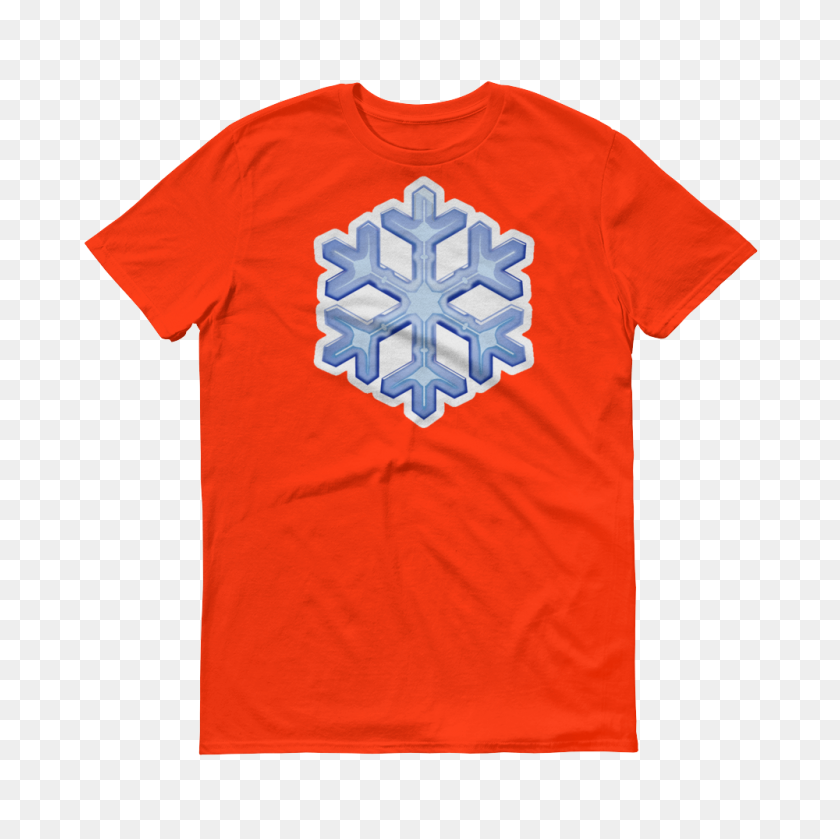 1000x1000 Men's Emoji T Shirt - Snowflake Emoji PNG