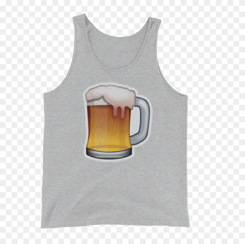 1000x1000 Camiseta Sin Mangas Emoji Para Hombre - Cerveza Emoji Png