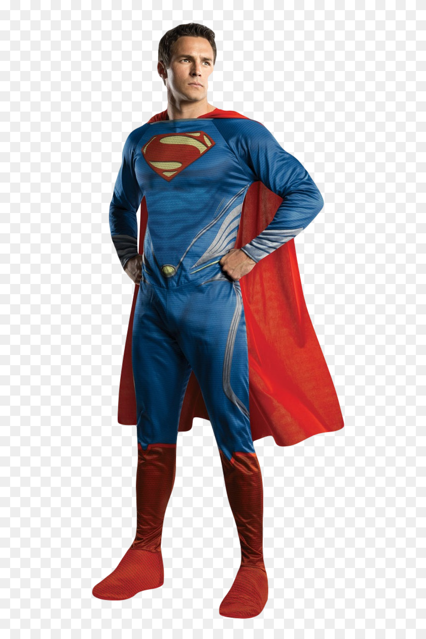 538x1200 Mens Superman Man Of Steel Fancy Dress Costume - Man Of Steel PNG