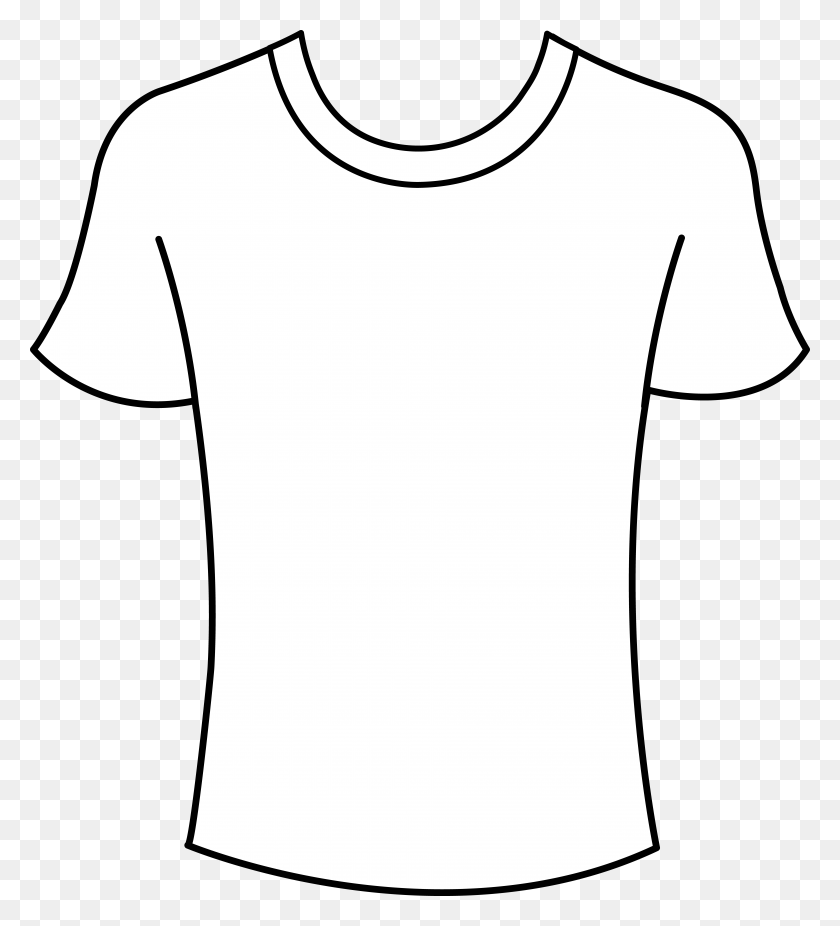 7655x8500 Plantilla De Camiseta Para Hombre - Camiseta Clipart