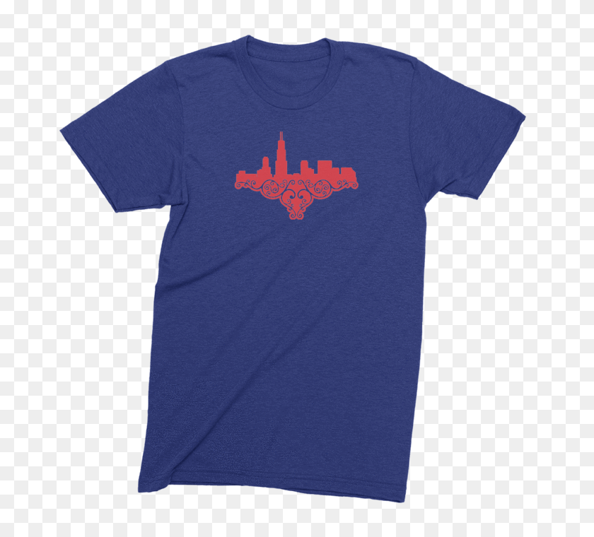 700x700 Mensunisex Chicago Skyline Love The T Shirt Deli, Co - Horizonte De Chicago Png