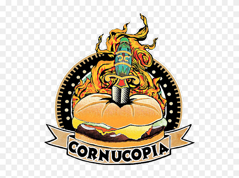 565x567 Menu Cornucopia - Burger And Fries Clipart