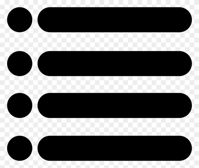 980x820 Символ Интерфейса Меню Из Четырех Горизонтальных Линий С Точками Png - Горизонтальные Линии В Png