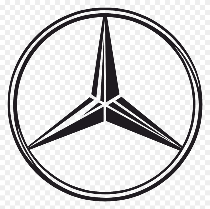 1262x1253 Mercedes Benz Clase C Coche Logotipo De Mercedes St - Logotipo De Mercedes Png