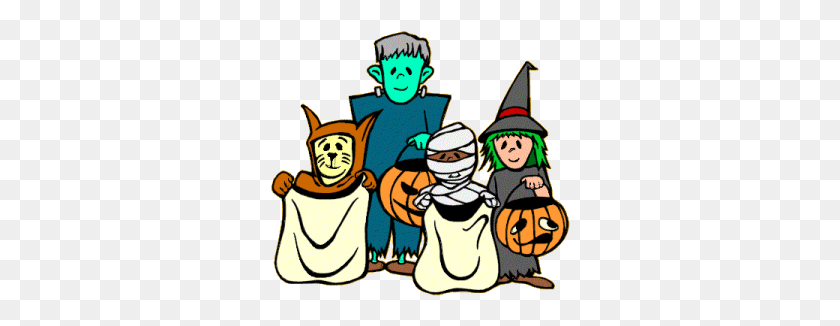 300x266 Mercer Halloween Parade Trick Or Treating Mercer Chamber - Parade Clipart