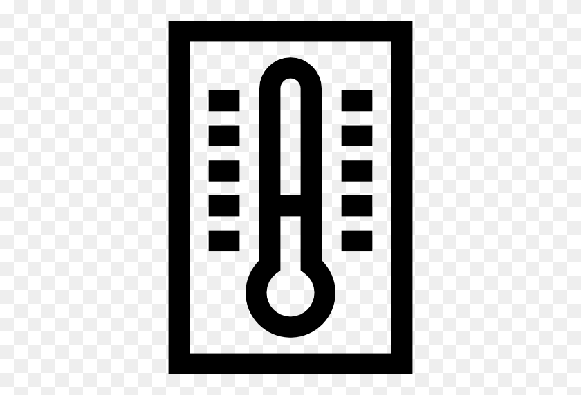 512x512 Mercury Icon - Thermometer Clipart Black And White
