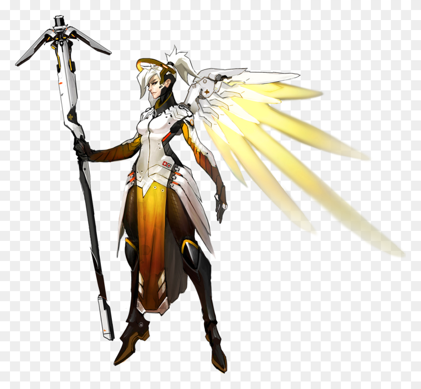 1200x1101 Mercy - Overwatch Characters PNG