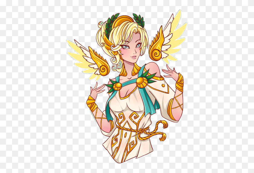 404x514 Mercy Overwatch Overwatchmercy Wingedvictory Cute Angel - Overwatch Mercy PNG