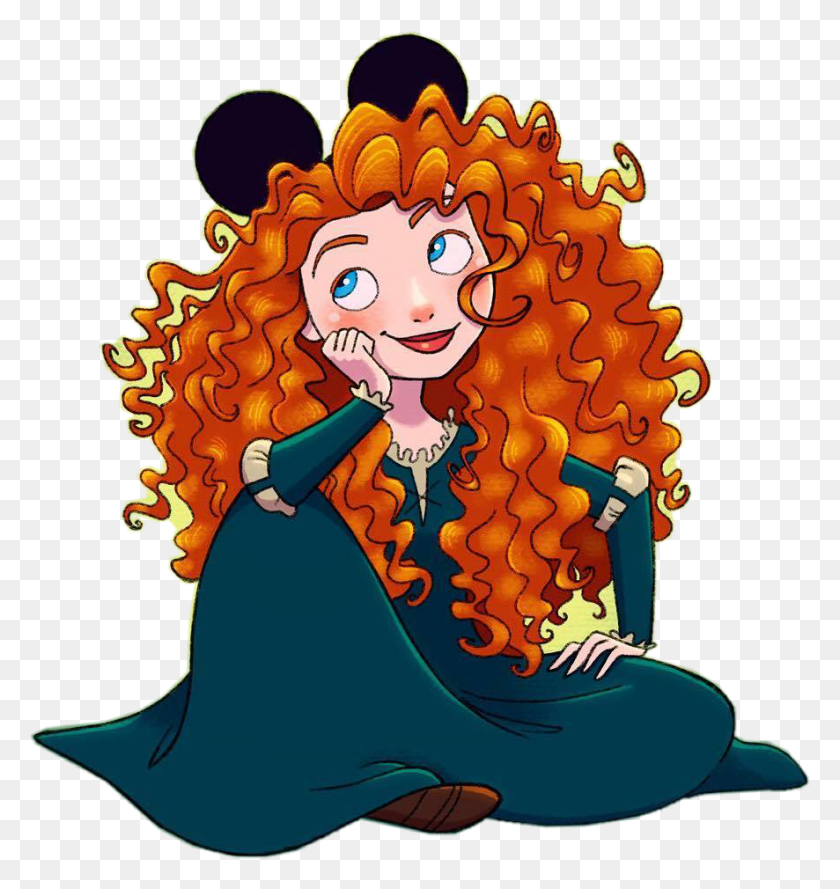 886x942 Merida Mickeyears Disney Lindo Dibujo De La Historieta - Merida Clipart
