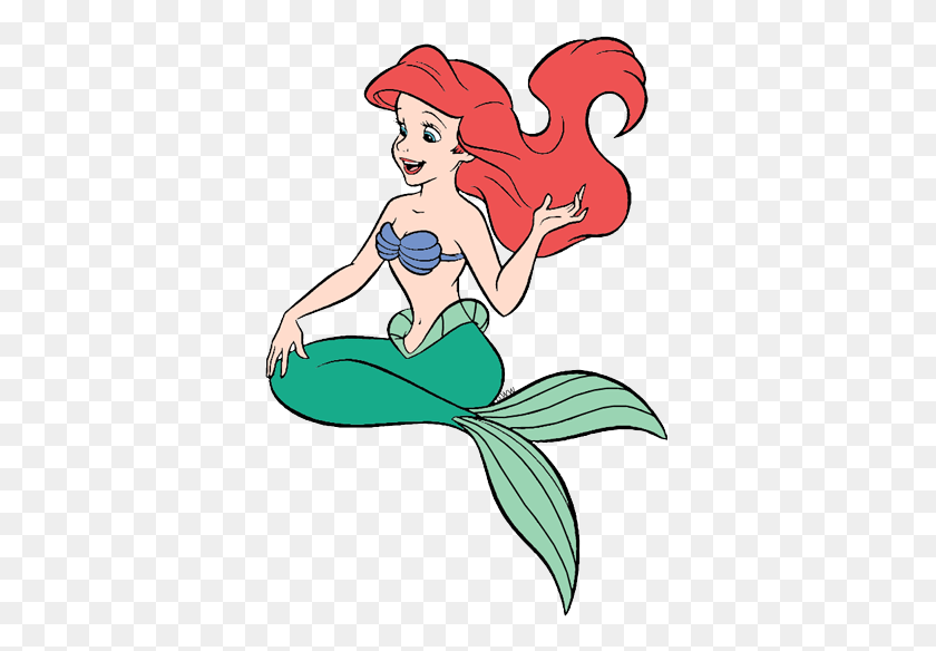 365x524 Mermaid Ariel Clip Art Disney Clip Art Galore - Waving Clipart