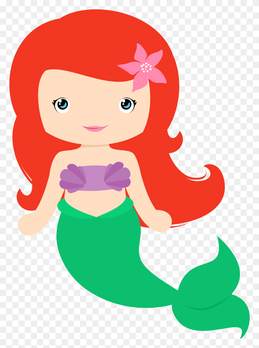 Mermaid Clipart Cute Sea - Cute Ocean Clipart