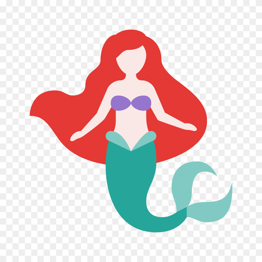 1600x1600 Mermaid Icon - Mermaid Outline Clipart
