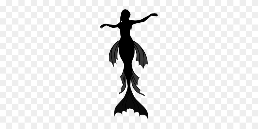 190x361 Mermaid Silhouette - Mermaid Silhouette PNG